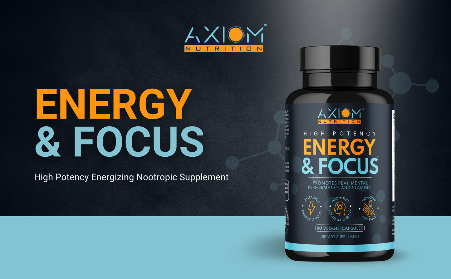 High Potency Energy & Focus - 60 Capsules (30 Servings)