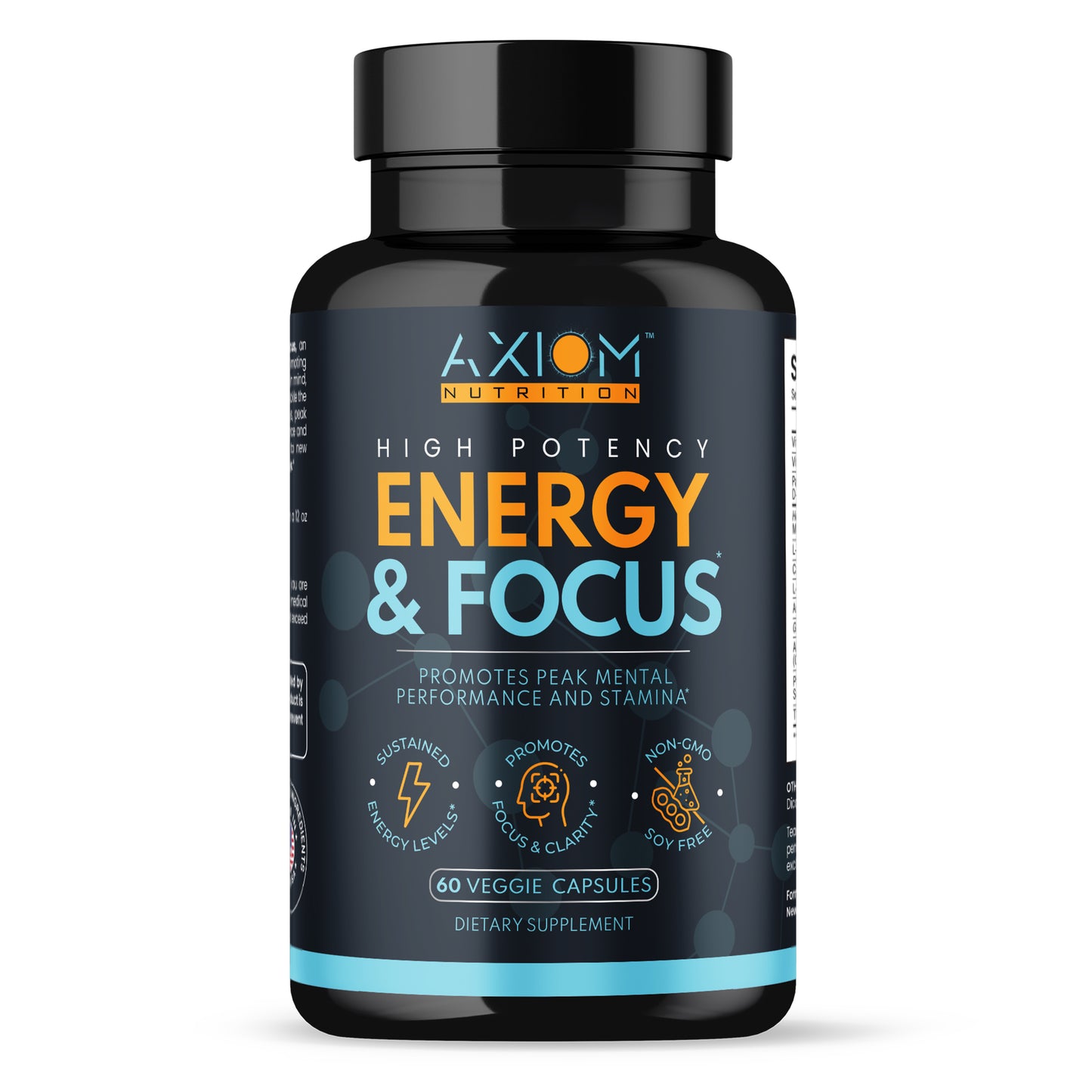 High Potency Energy & Focus - 60 Capsules (30 Servings)